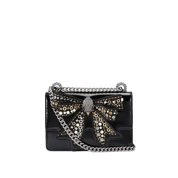 Kurt Geiger Small Shoreditch Studded Bow Crossbody Bag