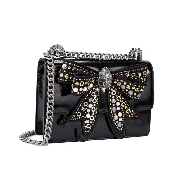 Kurt Geiger Small Shoreditch Studded Bow Crossbody Bag