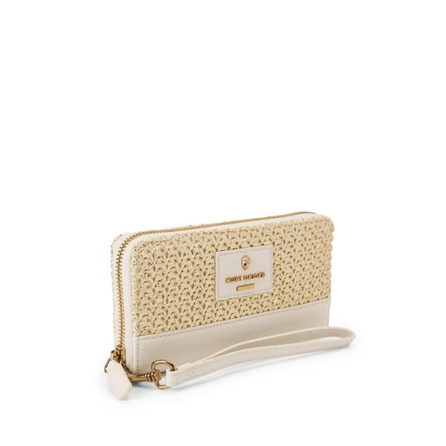 Chiswick Zip Around Wallet - Gold & Beige