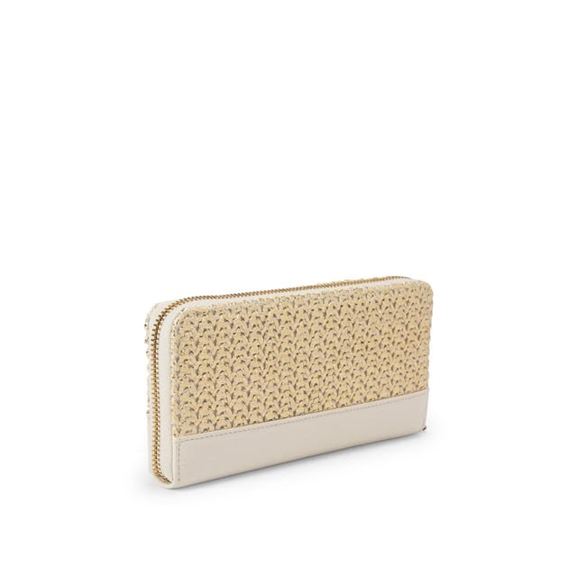Chiswick Zip Around Wallet - Gold & Beige