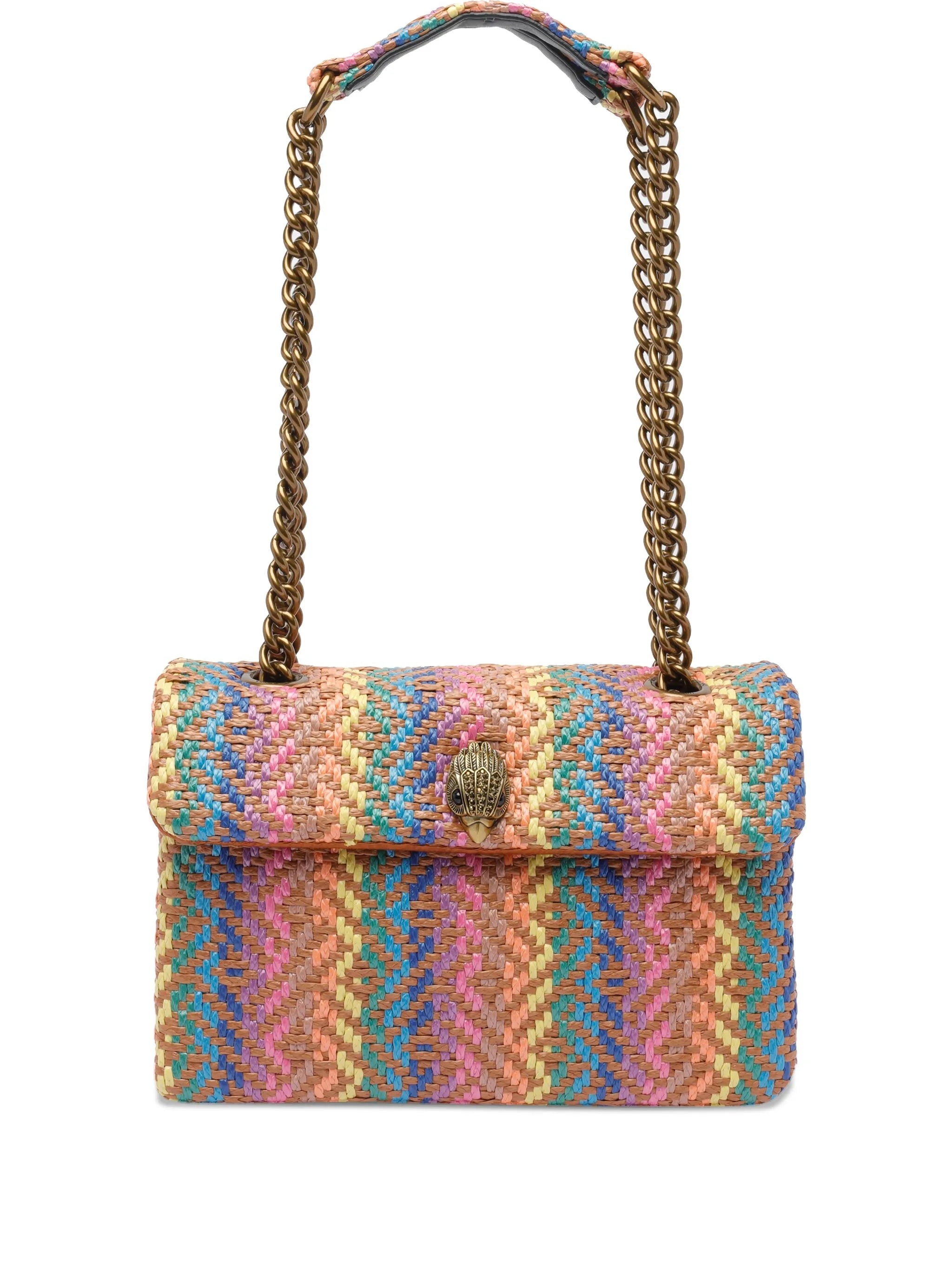 Kensington woven chevron shoulder bag