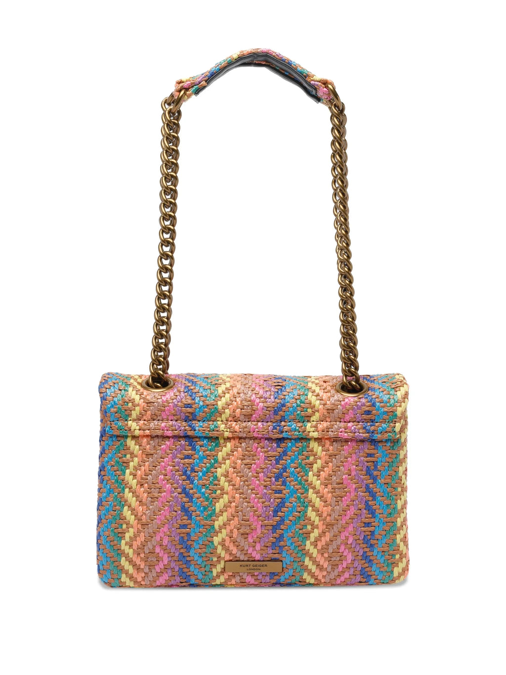 Kensington woven chevron shoulder bag