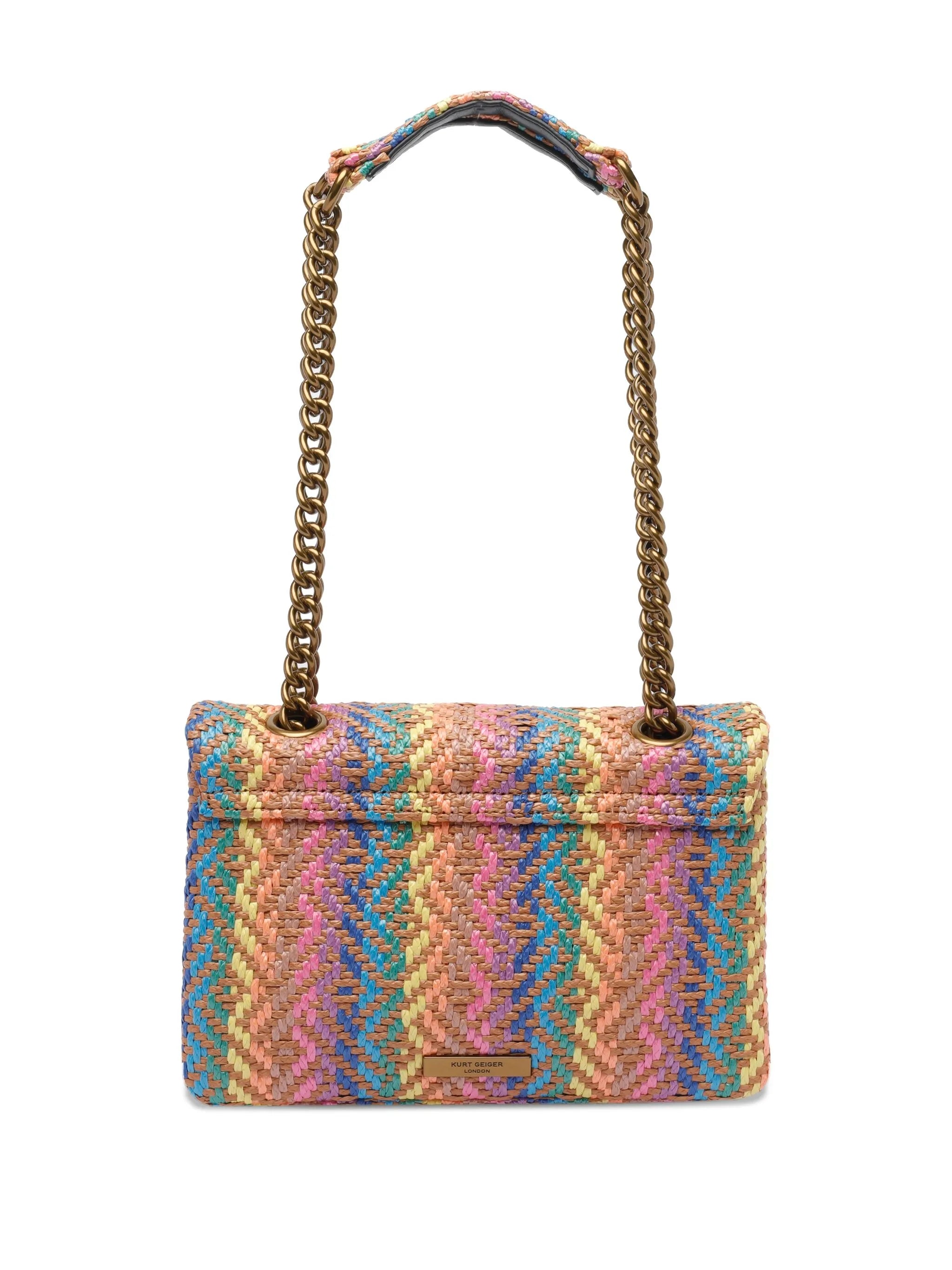 Kensington woven chevron shoulder bag