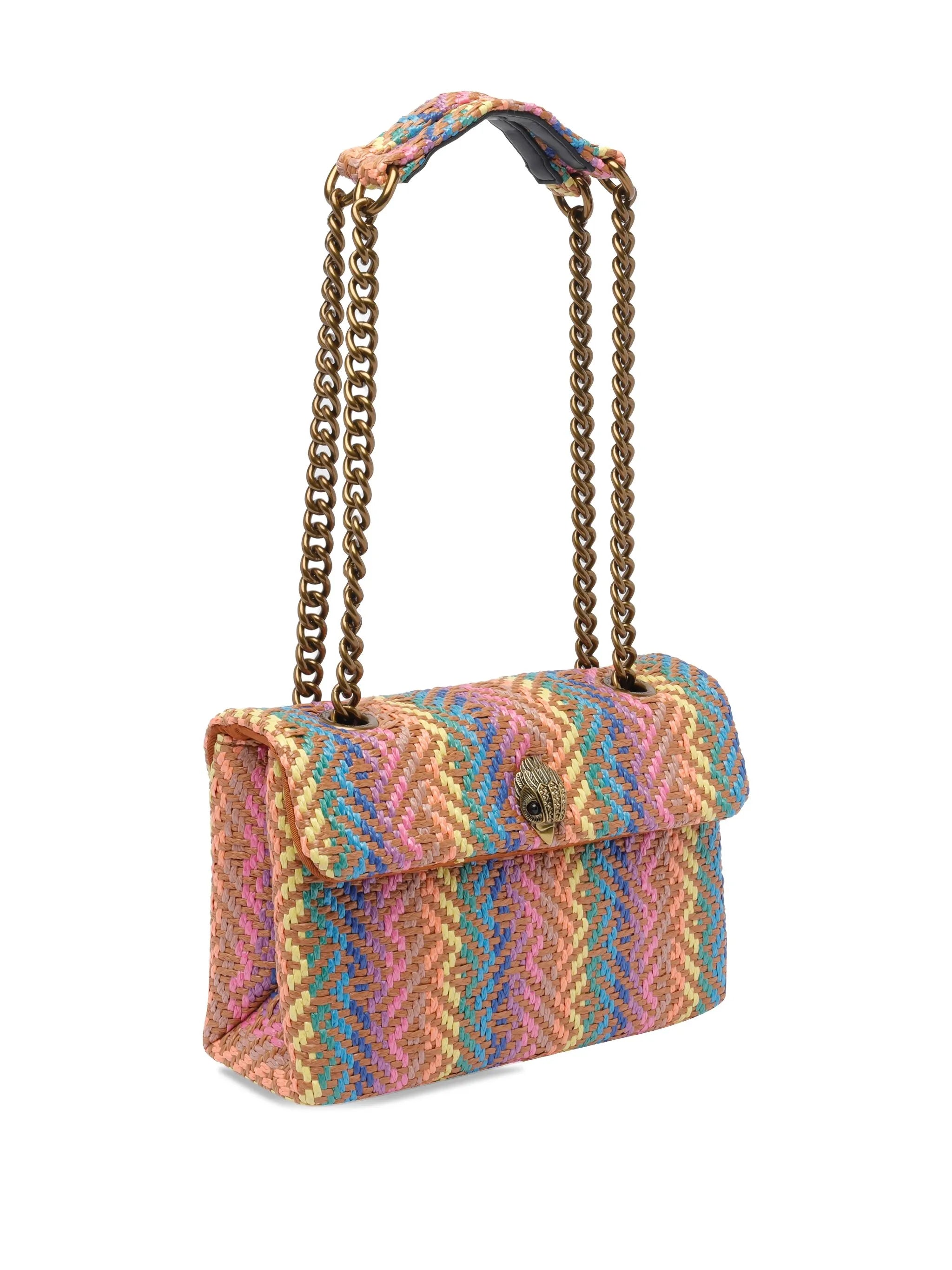 Kensington woven chevron shoulder bag