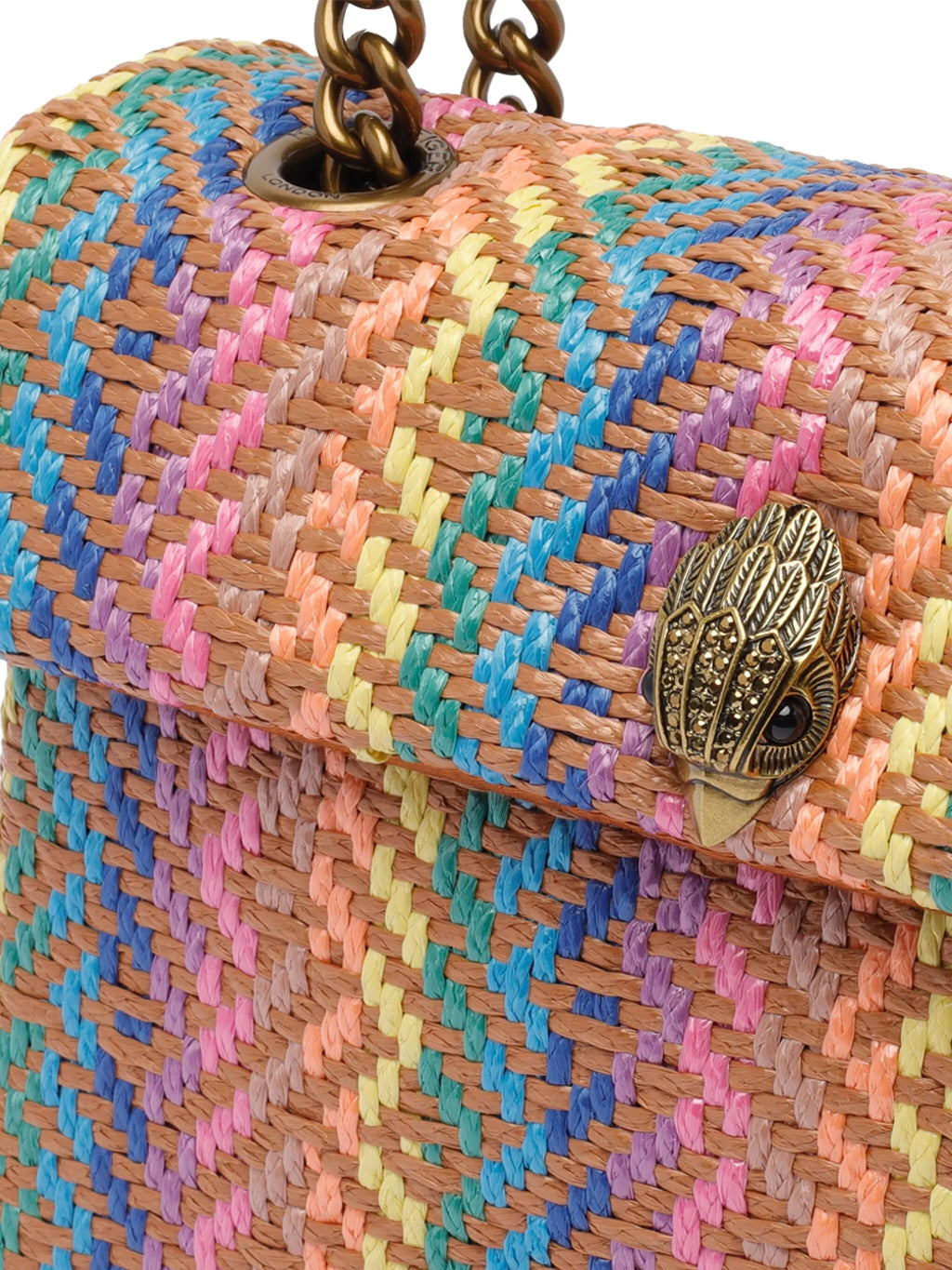 Kensington woven chevron shoulder bag