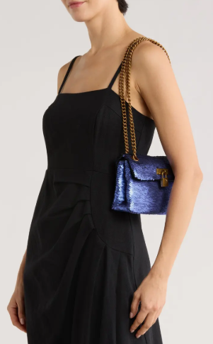 Kurt Geiger LONDON MINI BRIXTON SEQUINED CROSSBODY BAG