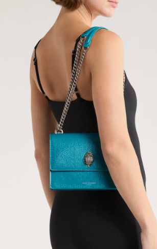 Shoreditch Snakeskin Embossed Leather Crossbody Bag